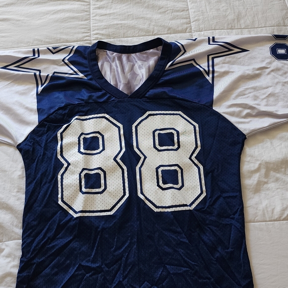 Blue and White Football Jersey with Number 88 - Picture 1 of 5